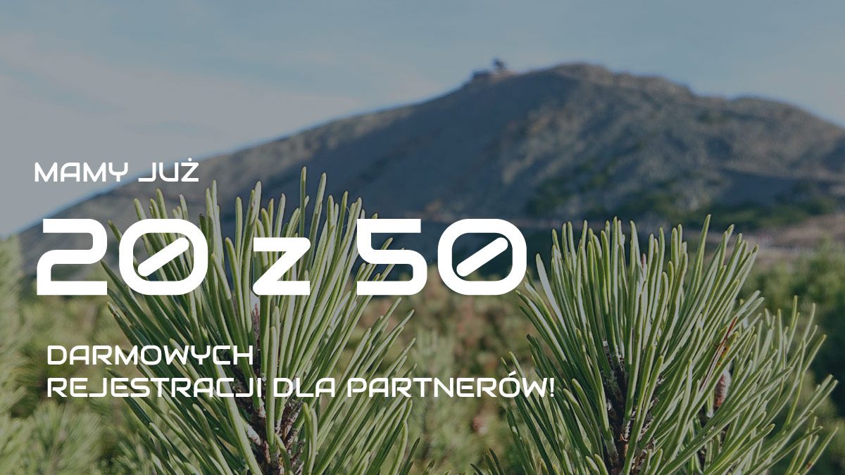 20 z 50 darmowych rejestracji wykorzystanych