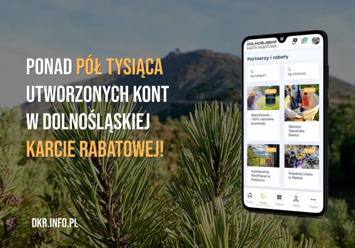 Ponad pół tysiąca kont w Dolnośląskiej Karcie Rabatowej